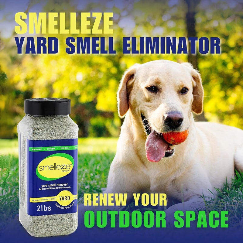 SMELLEZE Natural Yard Odor Remover Deodorizer - 2 lb Granule for Effective Odor Elimination - Image 2